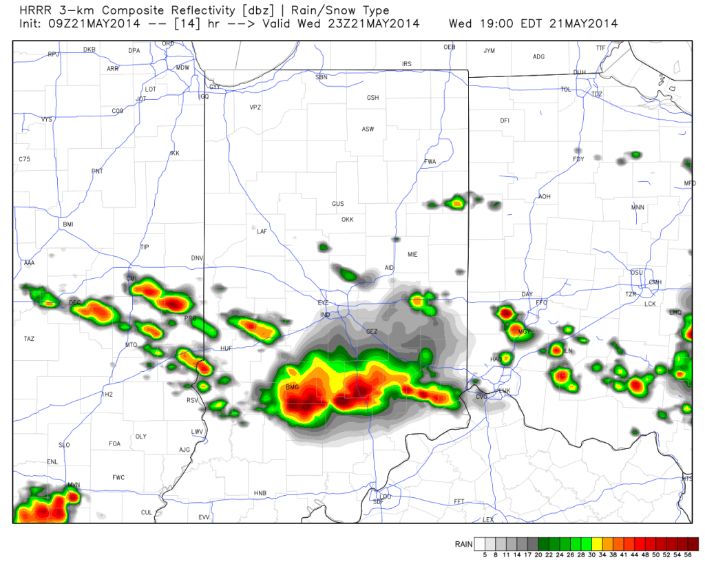 Forecast radar 7pm