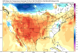 We warm back up above average in the 6-10 Day period