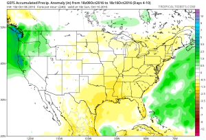 A mainly dry pattern continues