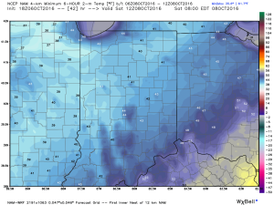 A chilly start is anticipated Saturday morning.